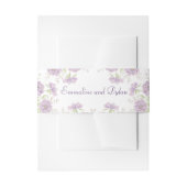 Lavender Purple Rose Wedding Uitnodigingen Wikkel (Voorkant Voorbeeld)