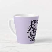 Lavender Purple Wild Unicorn Latte Mok (Linkerhoek)