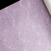 Lavender PurpleSpark Laurel Floral Silver Diamonds Cadeaupapier