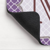 Lavender Quarterfoil Latti Monogram Muismat (Hoek)