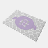 Lavender Quatrefoil - Aangepaste Doormat Deurmat (Schuin)