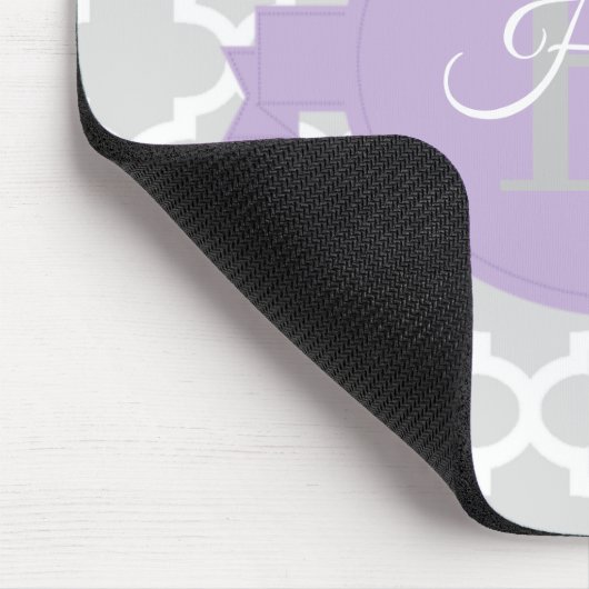 Lavender Quatrefoil - Aangepaste Muismat (Hoek)