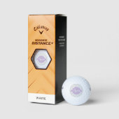 Lavender Quatrefoil Personalized Golf Balls Golfballen (Verpakking)