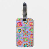 Lavender Quilt Block Luggage of Sewing Machine Lab Bagagelabel (Achterkant verticaal)
