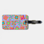 Lavender Quilt Block Luggage of Sewing Machine Lab Bagagelabel (Achterkant horizontaal)