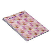 Lavender Quilt Geo Abstract Orded Chaos Journal Notitieboek (Rechterzijde)