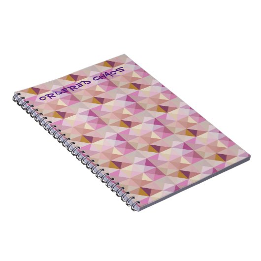 Lavender Quilt Geo Abstract Orded Chaos Journal Notitieboek (Rechterzijde)