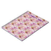 Lavender Quilt Geo Abstract Orded Chaos Journal Notitieboek (Linkerzijde)