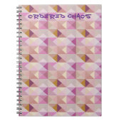 Lavender Quilt Geo Abstract Orded Chaos Journal Notitieboek (Voorkant)