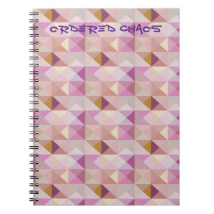 Lavender Quilt Geo Abstract Orded Chaos Journal Notitieboek