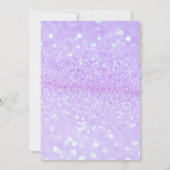 Lavender Quinceanera Uitnodiging tot Afbeelding (Achterkant)