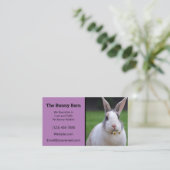 Lavender Rabbit Breeder Visitekaartje (Staand voorkant)