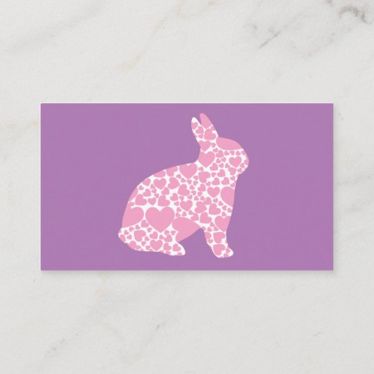 Lavender Rabbit Breeder Visitekaartje (Achterkant)