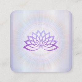 *~* Lavender Rays Reiki Energy Healing Lotus Vierkante Visitekaartje