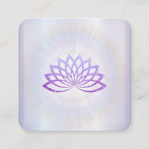 *~* Lavender Rays Reiki Energy Healing Lotus Vierkante Visitekaartje