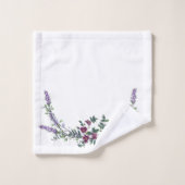 Lavender Red Rose en Eucalyptus Bad Handdoek (Wasdoekje)