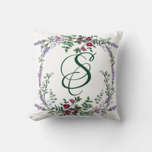 Lavender Red Rose en Eucalyptus Kussen