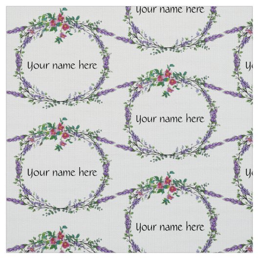 Lavender  Red Rose en Eucalyptus Stof (Swatch)