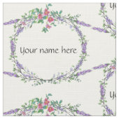 Lavender  Red Rose en Eucalyptus Stof (Close Up)