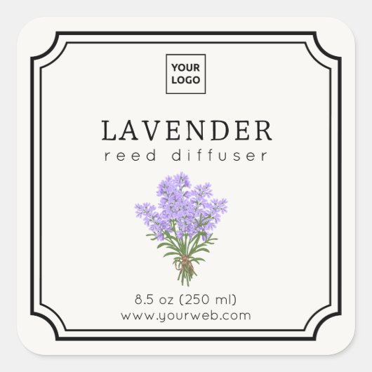 Lavender Reed Diffuser Label (Voorkant)