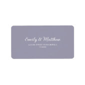 Lavender Return Address Labels (Voorkant)