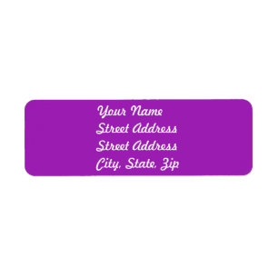 Lavender Return Address Sticker