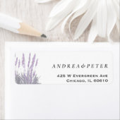 Lavender Return-adreslabel Etiket (Insitu)