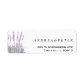 Lavender Return-adreslabel Etiket (Voorkant)