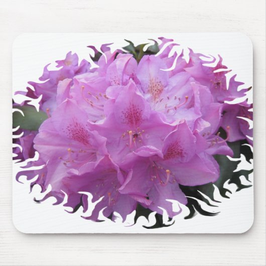 Lavender Rhododendron Mousepad Muismat (Voorkant)