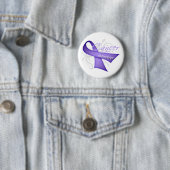 Lavender Ribbon - Cancer Survivor Ronde Button 5,7 Cm (In situ)