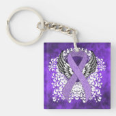 Lavender Ribbon met Wings Sleutelhanger (voorkant)