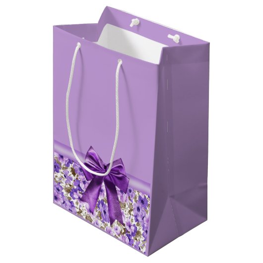 Lavender Romantic Medium Cadeauzakje (Voorkant Gekanteld)