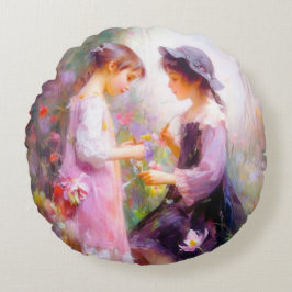 Lavender Rond Kussen