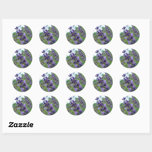 Lavender Ronde Sticker (Vel)
