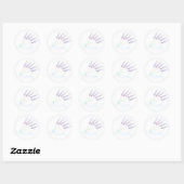 Lavender Ronde Sticker (Vel)