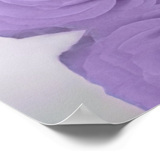 Lavender Roos 20 Tafel-bruiloft Poster (Hoek)