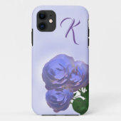 Lavender Roos Monogrammed Case-Mate iPhone Case (Achterkant)