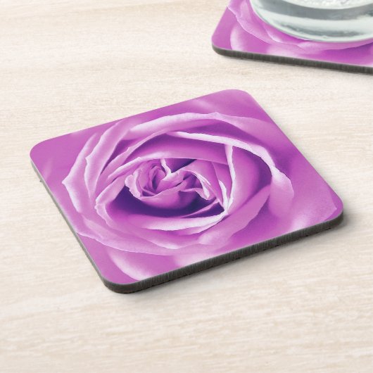 Lavender roos print bier onderzetter (Linkerzijde)