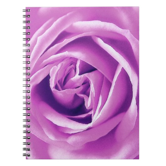 Lavender roos print notitieboek (Voorkant)