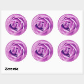 Lavender roos print ronde sticker (Vel)