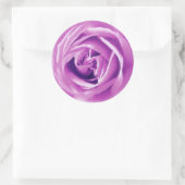 Lavender roos print ronde sticker (Tas)