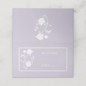Lavender Roos Reception Place Card Plaatskaartje (Buitenkant ongevouwen)