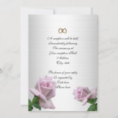 lavender roos sjabloon voor uitnodiging (Achterkant)