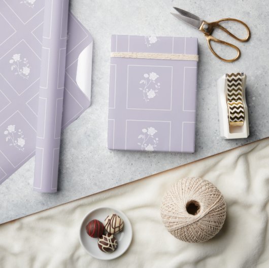 Lavender Roos Weddenschap Cadeaupapier (Crafts)
