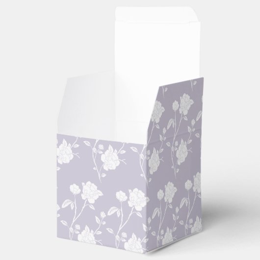 Lavender Roos Wedding Favor Box Bedankdoosjes (Geopend)