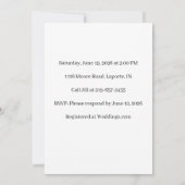 Lavender Rose Bridal Shower Invitation Kaart (Achterkant)