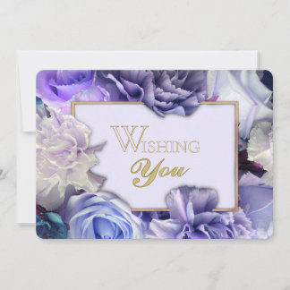 Lavender Rose Secret Gardens Birthday Card Kaart