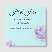 Lavender Rose Wedding Guest Book Gastenboek (Voorkant)