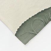 Lavender Roses With Silver And Green Leaves  Fleece Deken (Hoek)