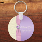 Lavender, roze en ivoren Sleutelhanger (Voorkant)